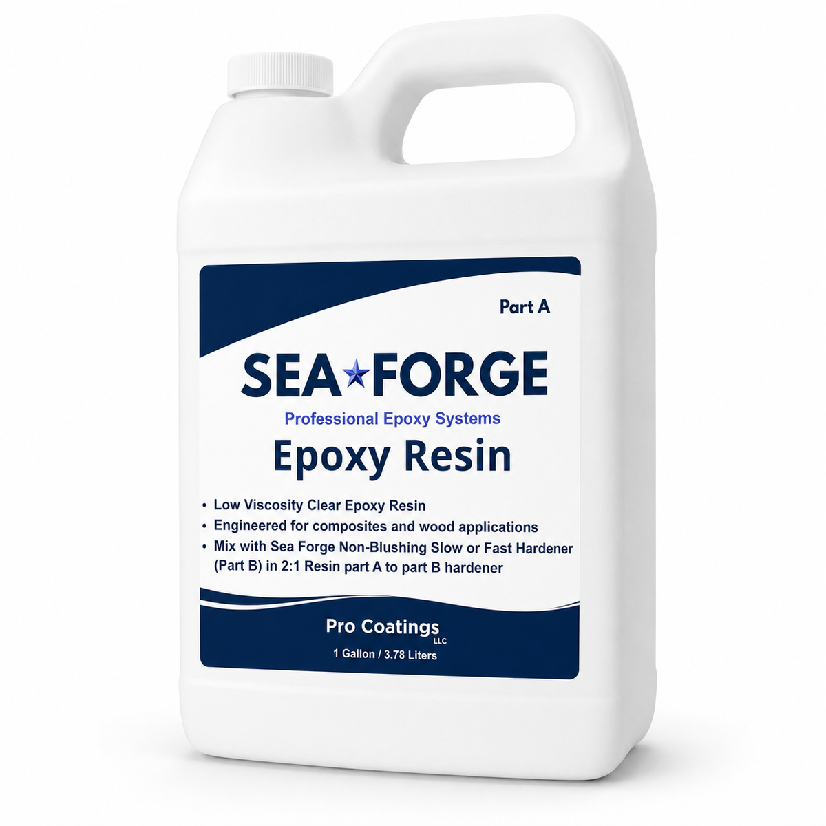 Sea•Forge Epoxy Resin – Clear, Low Viscosity, 2:1
