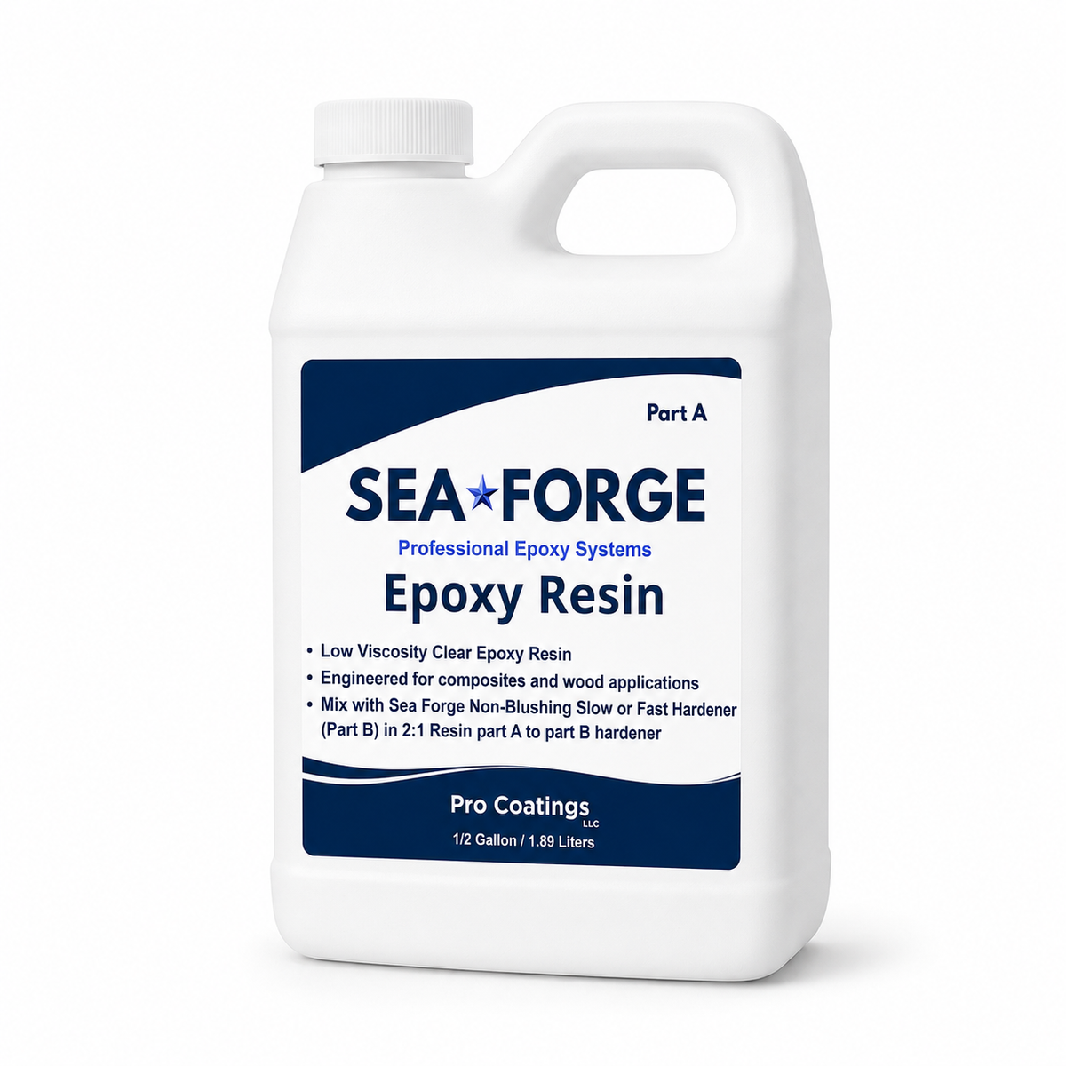 Sea•Forge Epoxy Resin – Clear, Low Viscosity, 2:1