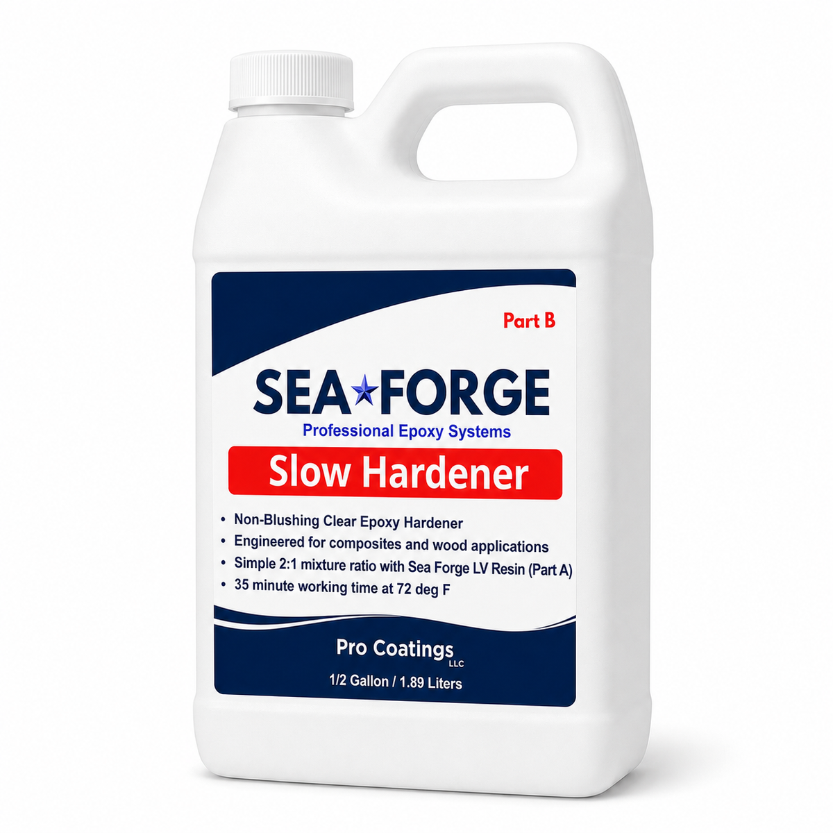 Sea•Forge Slow Epoxy Hardener – 2:1 Non-Blush