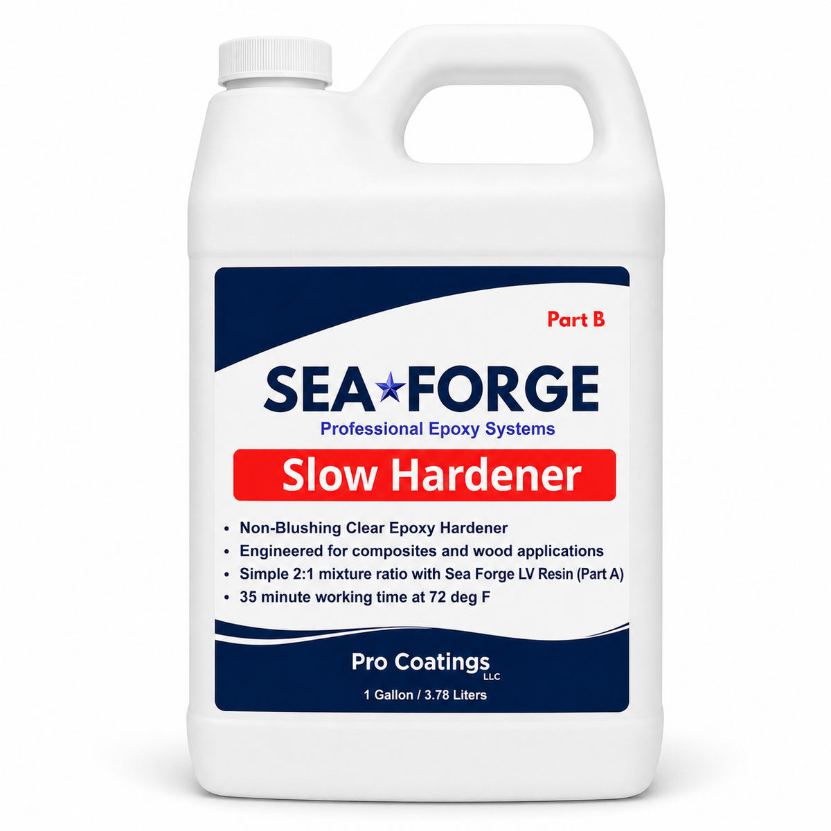 Sea•Forge Slow Epoxy Hardener – 2:1 Non-Blush