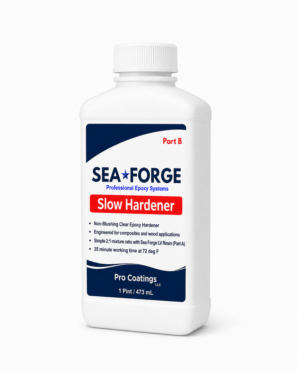 Sea•Forge Slow Epoxy Hardener – 2:1 Non-Blush